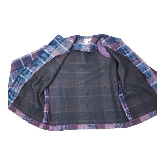 Alfred Dunner Womens Plaid Button-Up Jacket Size 12 Acrylic Blazer - Picture 6 of 9